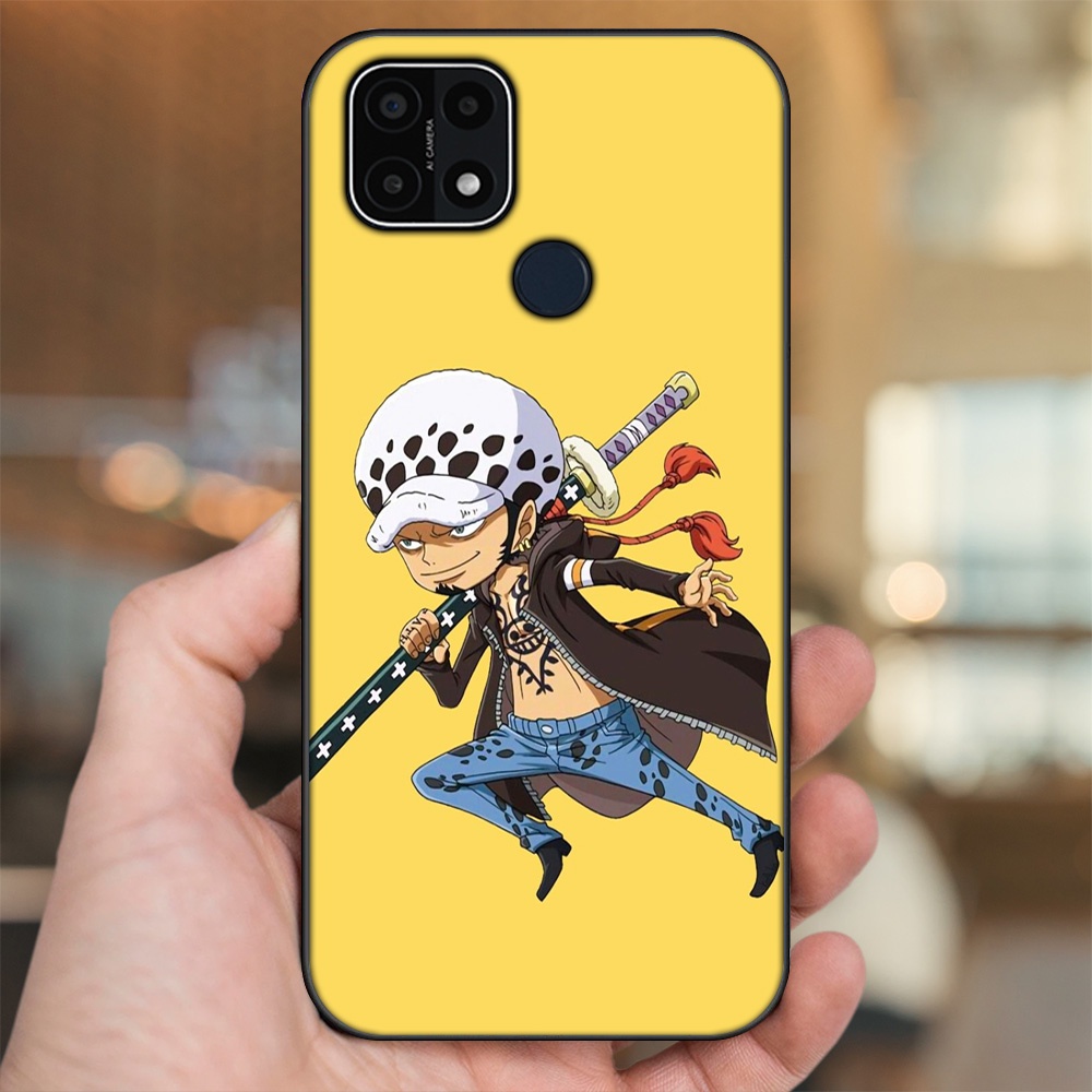 Ốp lưng Oppo A15, A15s viền đen in hình Law One Piece
