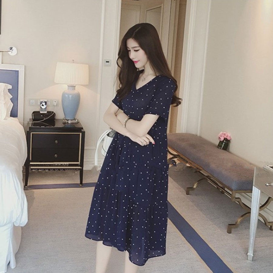 Đầm bầu chất voan lụa cao cấp
