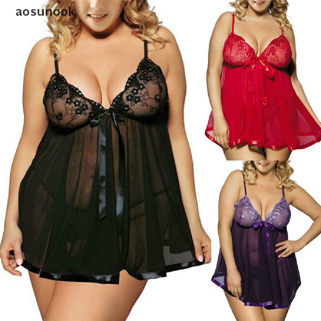 Bộ đồ lót lọt khe phối ren plus size thời trang quyến rũ cho nữ
 | BigBuy360 - bigbuy360.vn