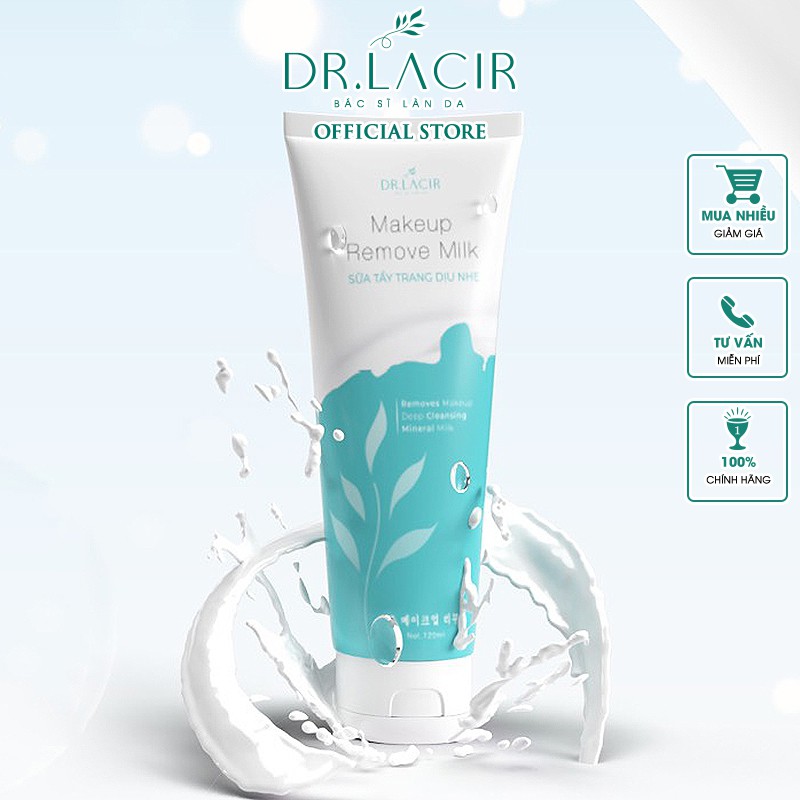 Sữa Tẩy Trang Dịu Nhẹ Lamer DrLacir Makeup Remove Milk 150ml - DR05