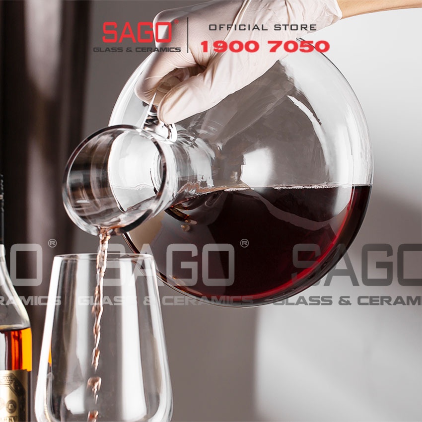 Bình Rót Thủy Tinh Pha lê IDELITA Crystal Glass Decanter 1500ml | Tùy Chọn Dung Tích và Kiểu Dáng