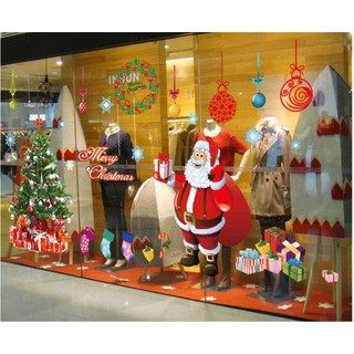 Decal dán tường hoặc kính GIÁNG SINH - NOEL - MERRY CHRISTMAS 01