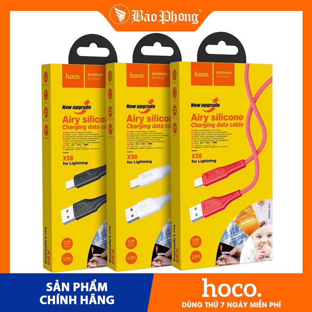 CÁP SẠC LIGHTNING HOCO X58