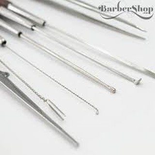 Bộ dụng cụ ráy tai 8 món, chất liệu Inox và gỗ sao an toàn, tiện lợi, dễ mang theo,Bộ lấy ráy tai, bộ ngoáy tai, dụng cụ