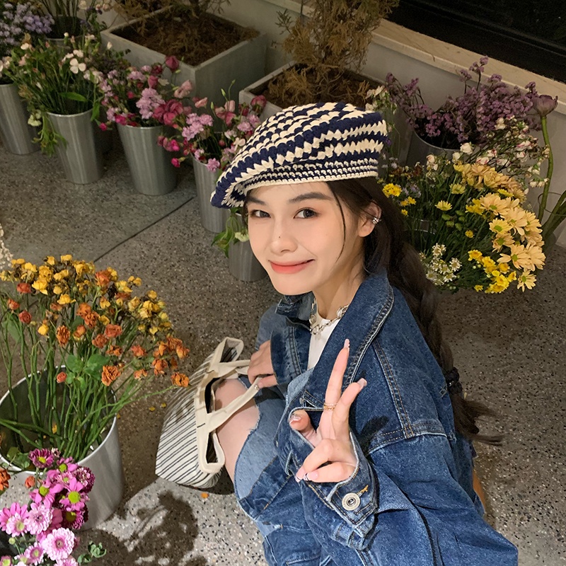 Mg STUDIO / Mũ Nồi Dệt Kim 3 Màu