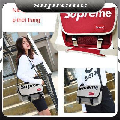 Supreme nam và nữ Túi Messenger phong cách mới Xu hướng thể thao vải Hàn Quốc