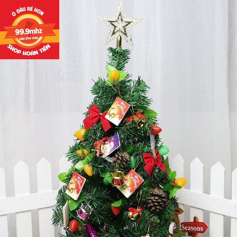 Cây Thông Noel Mini Trang Trí Giáng Sinh 60CM Đầy Đủ Phụ Kiện, Trang Trí Để Bàn, Phòng Khách, Kệ Tivi Rất Đẹp