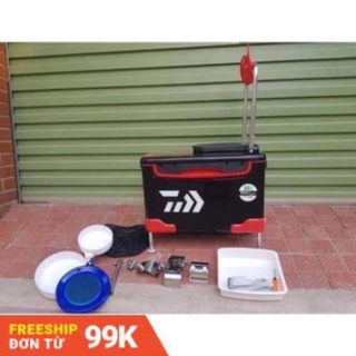 🔰 Thùng Câu Cá Daiwa 32L - Đầy Đủ Pass Phụ Kiện- Thùng 32L