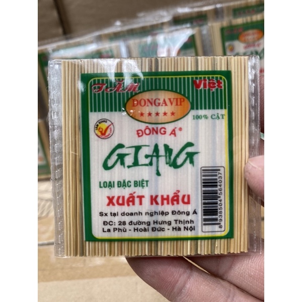 Combo 10 gói Tăm Vip được làm từ 100% cật giang nhỏ mịn,