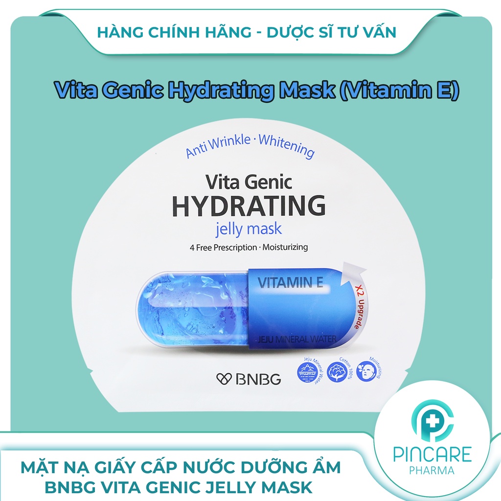 Mặt nạ BNBG, Mặt nạ giấy bổ sung Vitamin Vita Genic Jelly Mask BANOBAGI 30ml - Hàng chính hãng - Nhà thuốc PinCare