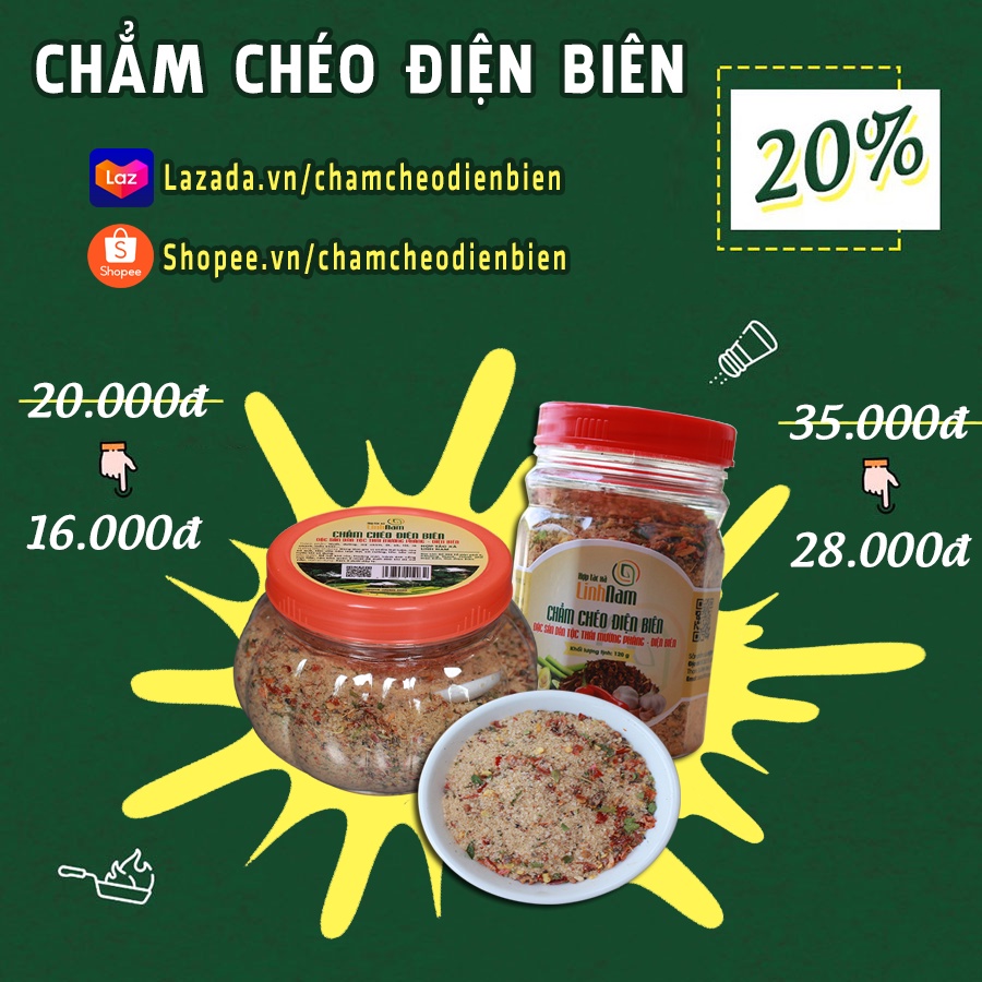 Chẳm Chéo Điện Biên Gia Vị Chấm Thịt, Trái Cây, Hải Sản, Ướp Đồ Nướng (Chính Hãng)