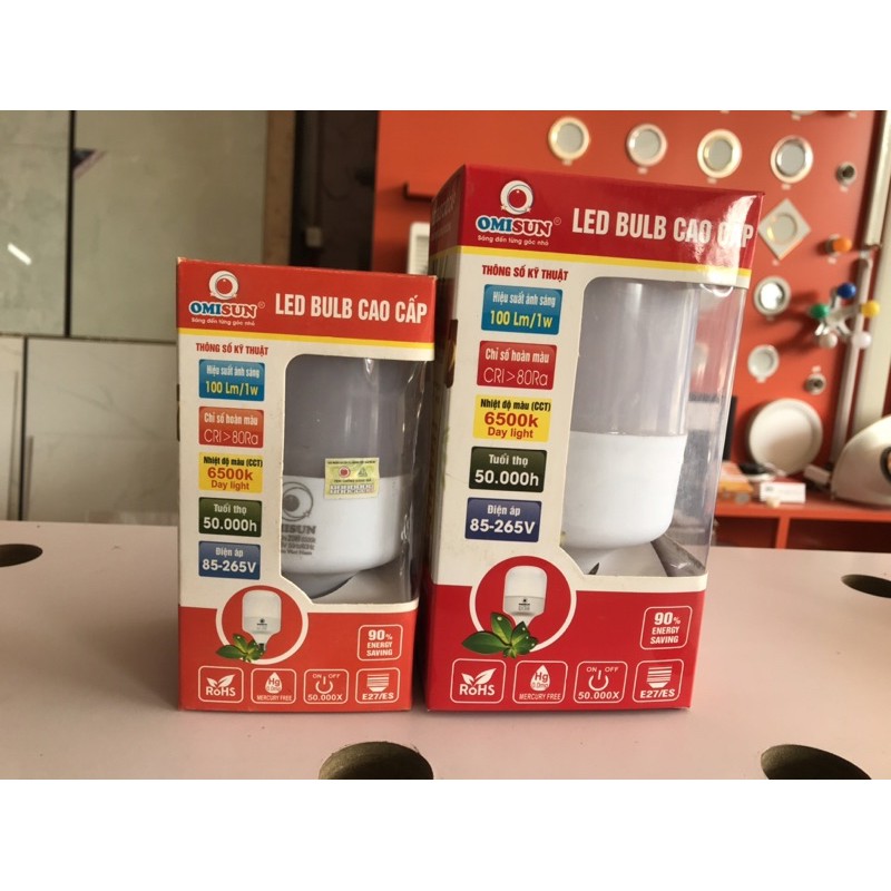 LED BULB cao cấp Omisun (HÀNG CHÍNH HÃNG)-Sáng đến từng góc nhỏ