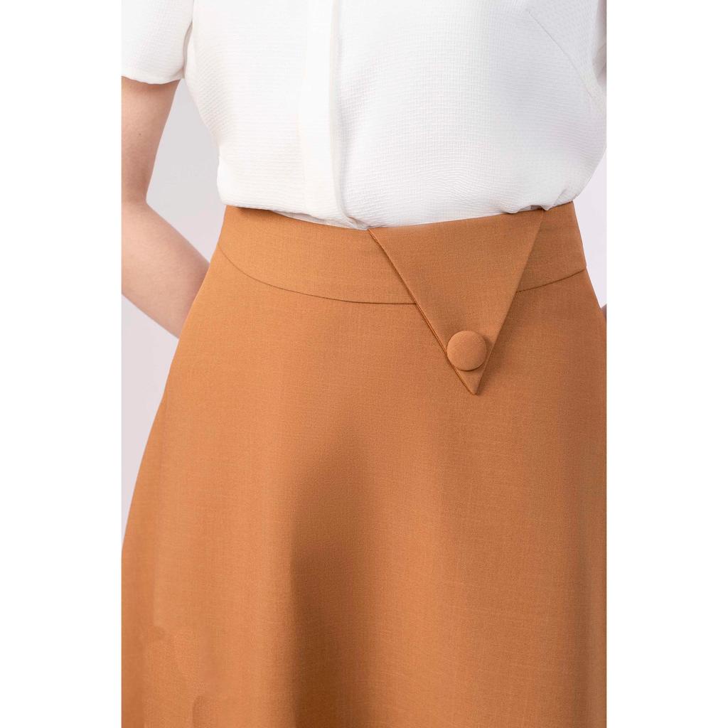Chân váy xòe, cạp trang trí cúc bọc MMOutfit M-JU071021109