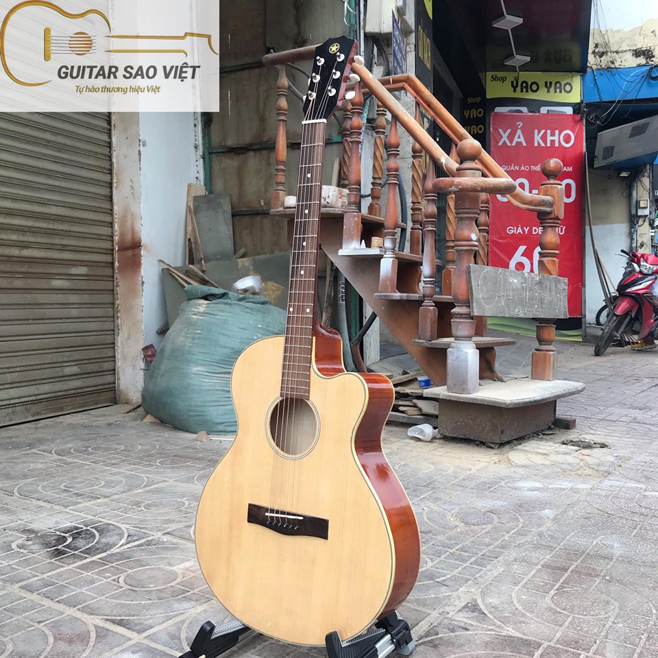 Đàn Guitar SV-75 có ty cho người mới chơi giá rẻ số 1 sản xuất tại việt nam bảo hành 12 tháng miễn phí tại xưởng