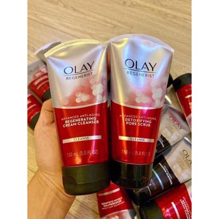 Sữa rửa mặt Olay Regenerist advanced anti-aging cream cleanser 150ml (chuẩn Mỹ)