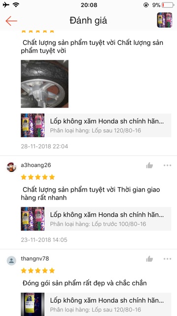 Vỏ trước Honda sh ý ,vỏ trước sh Việt ,lốp trước Honda sh chính hãng kenda