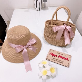 Set TÚI MŨ CÓI lồng đèn vintage phối nơ xinh xắn