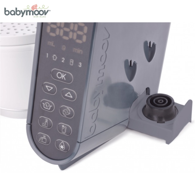 [Mã MKBC13 giảm 80k đơn 1 triệu] Máy tiệt trùng xay hấp đa năng Nutribaby Plus 5 in 1 Babymoov (BM14878)