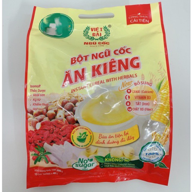 BỘT NGŨ CỐC ĂN KIÊNG VIỆT ĐÀI 600G