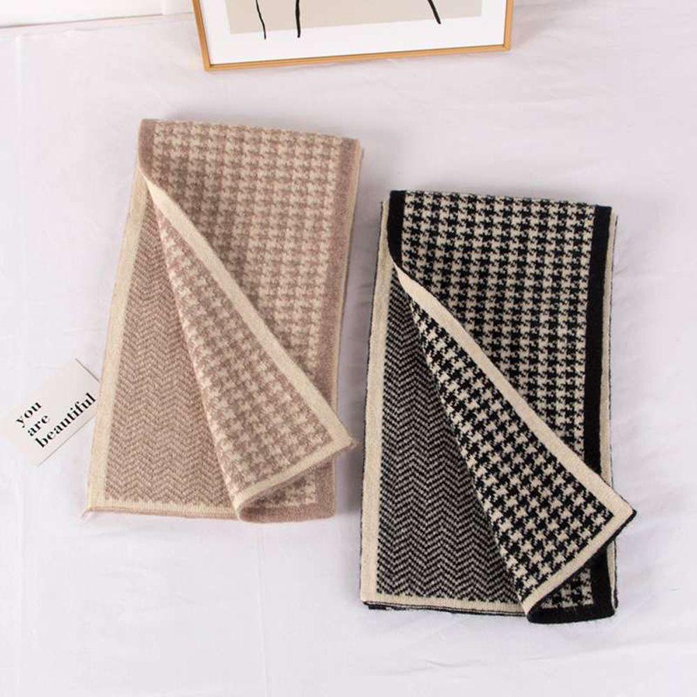 Khăn Choàng Cổ Họa Tiết Kẻ Sọc Thời Trang Mùa Đông WMES15H Cho Nữ