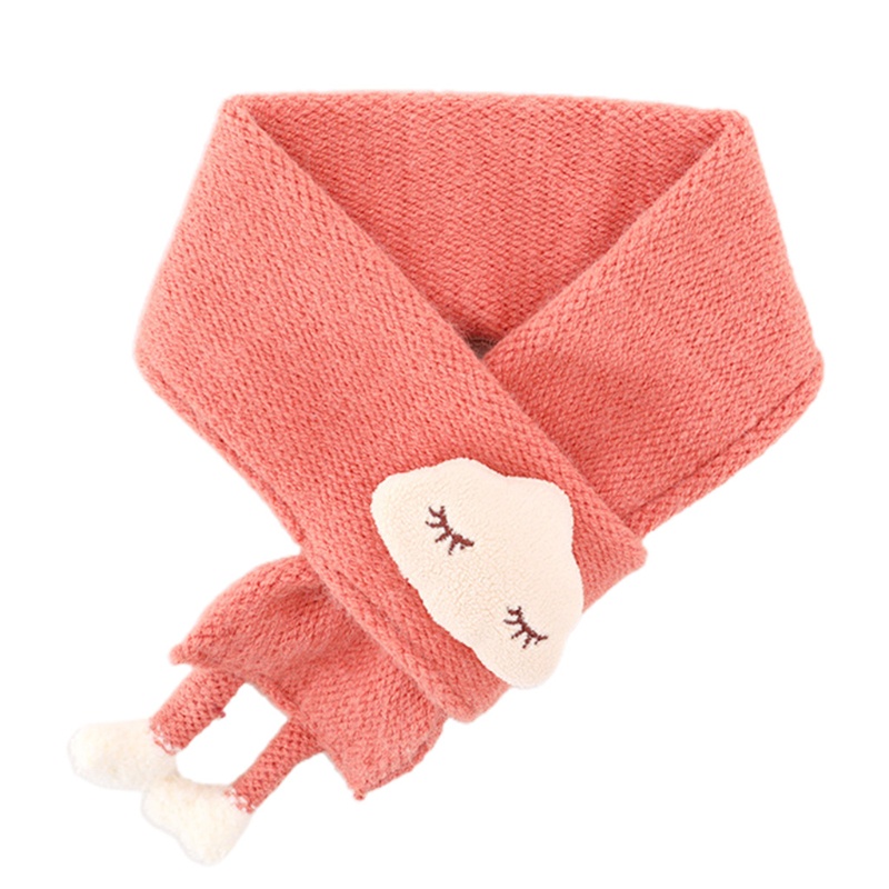 Khăn Choàng Cổ Dệt Kim Dày Dặn Màu Sắc Ngọt Ngào Thời Trang Mùa Đông Cho Nữ