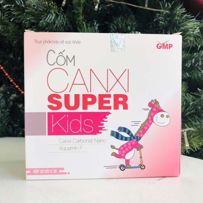 Cốm Canxi Super Kids - Bổ sung canxi hỗ trợ phát triển chiều cao cho trẻ - Hộp 30 gói