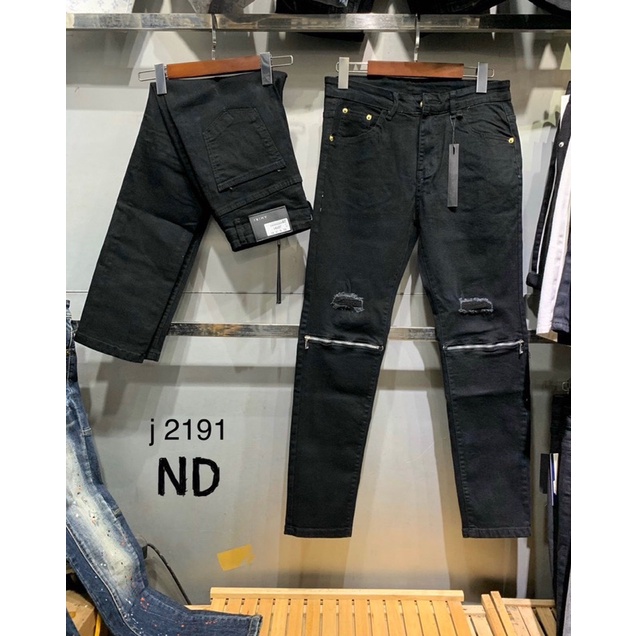 Quần bò biker khoá lệch ống côn,quần jean nam cao cấp vải co dãn nhẹ cực bền màu,giá rẻ nhiều mẫu Hot New 2021 Mã S394