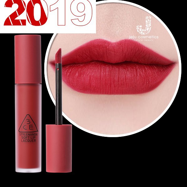 [AUTH - sẵn hàng] Son Kem Lì 3CE Soft Lip Lacquer 2018 xách tay không hộp xách tay không hộp