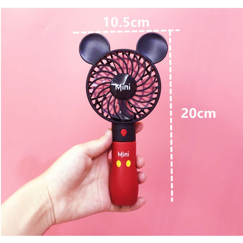 Quạt usb Hình cartoon chuột mickey Dễ thương