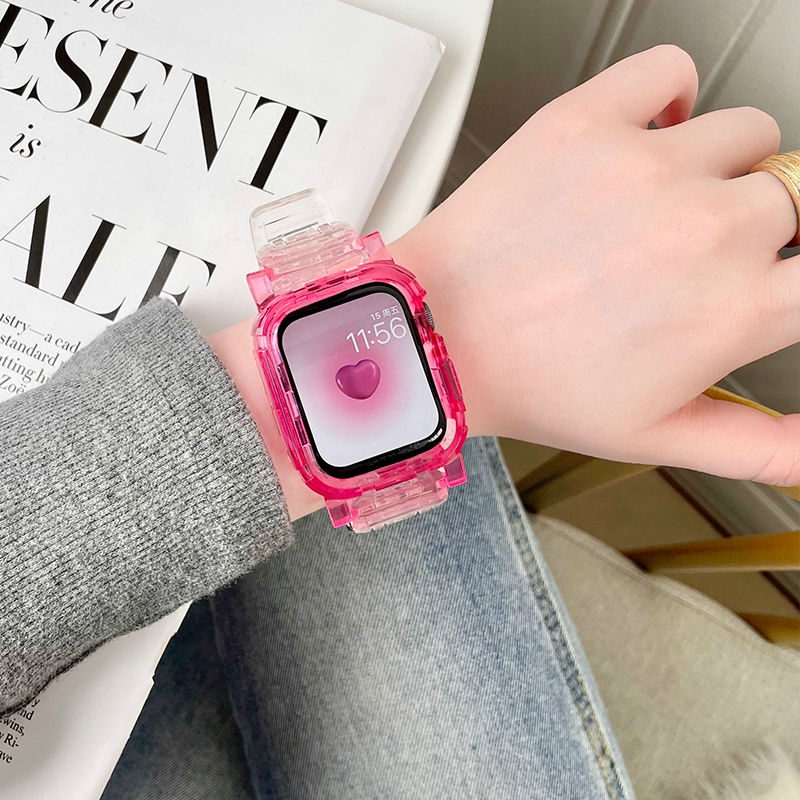 Dây Đeo Trong Suốt Thay Thế Cho Đồng Hồ Thông Minh Apple Watch Huaqiangbei S7654321Se