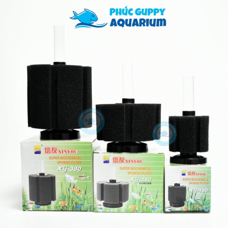Lọc Sủi Vi Sinh Bio XY-180 280 380 168 2835 Cho Hồ Cá Cảnh