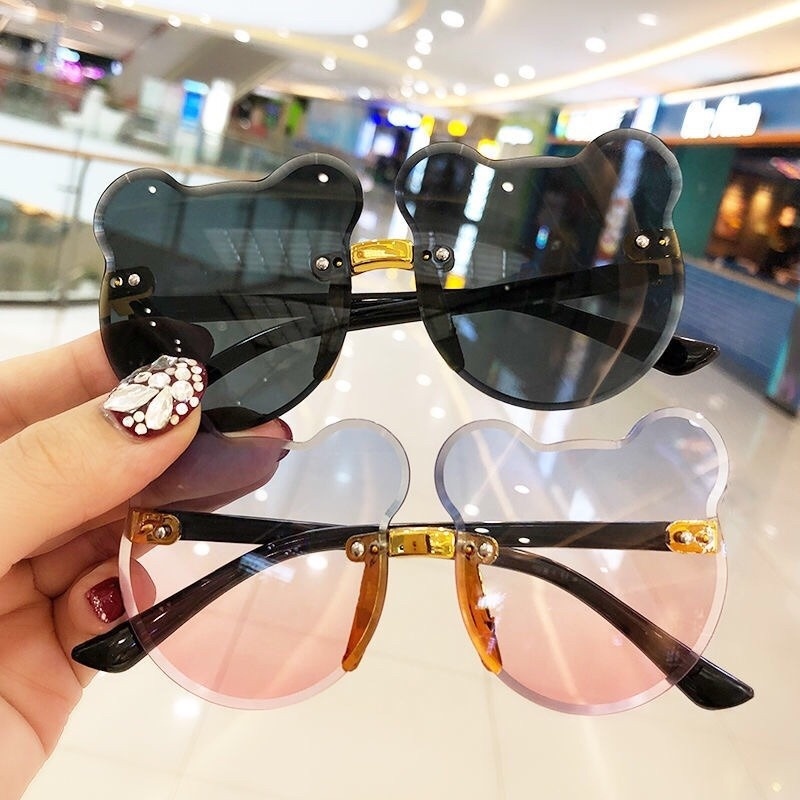 Kính Mát Gọng Tai Gấu Chống Tia UV Thời Trang Đáng Yêu Dành Cho Trẻ