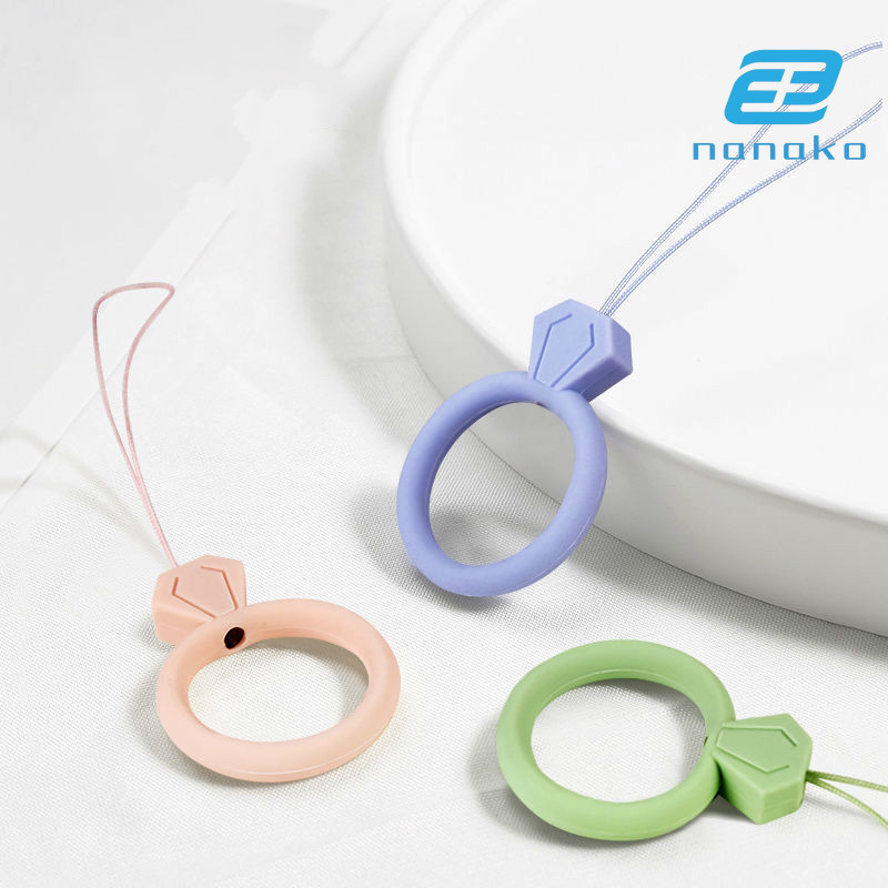 Móc khóa hình tròn chất liệu silicone