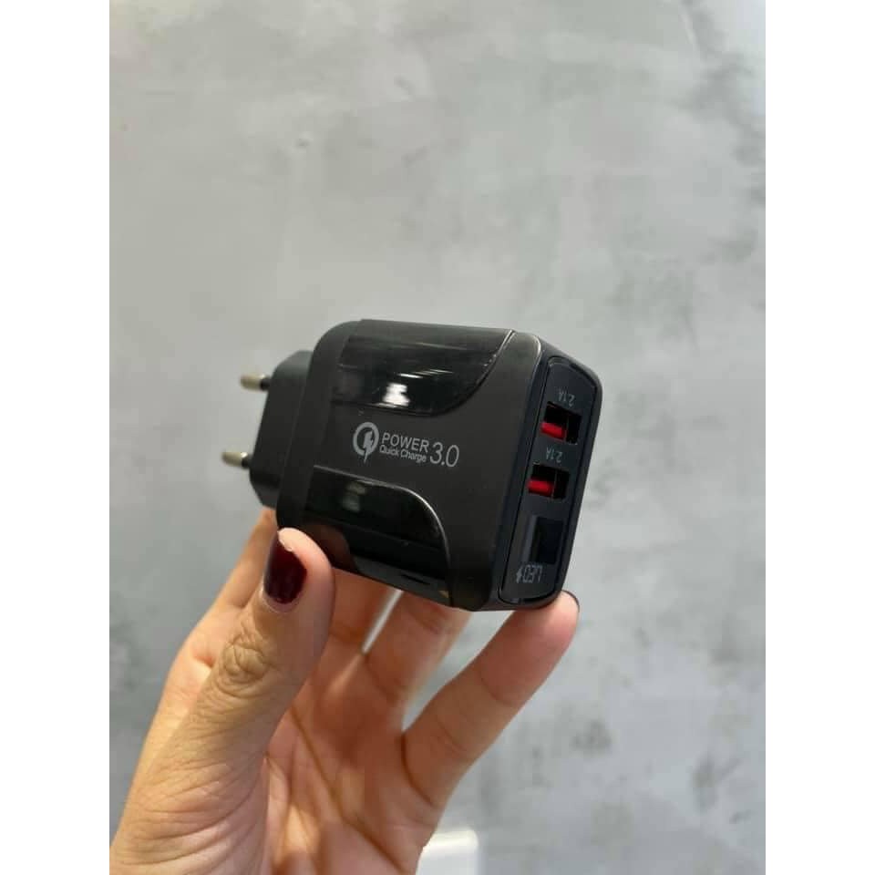 Củ Sạc KC K52 Chia Hai Cổng Kết Nối USB Sạc Nhanh QC 3.0. Hàng chính hãng chất lượng cực ổn định
