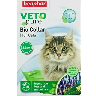 VÒNG CỔ NGĂN NGỪA VE CHO MÈO BEAPHAR VETO PURE 35cm