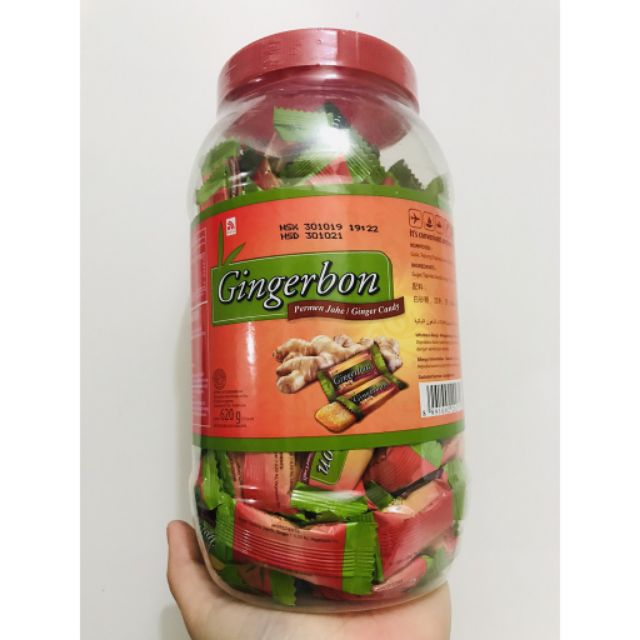 (Date T7/2022)Kẹo Gừng Chanh Mật Ong Gingerbon (620g) | BigBuy360 - bigbuy360.vn
