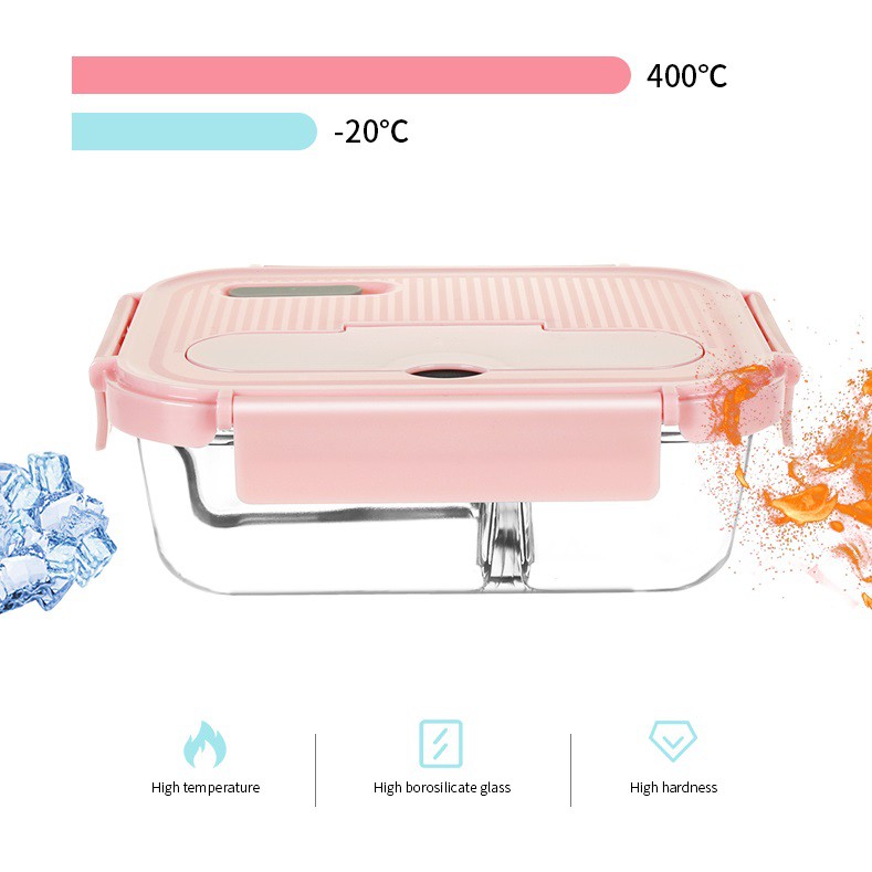 Bộ hộp cơm thủy tinh Yeahcook Glass Lunch Box | BigBuy360 - bigbuy360.vn