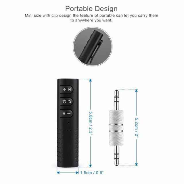Thiết Bị Kết Nối Âm Thanh Receiver Bluetooth 4.1 dùng pin sạc