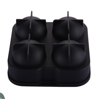 Whiskey Cocktail Ice Cube Maker Mold 4 Large Sphere Mold Silicone