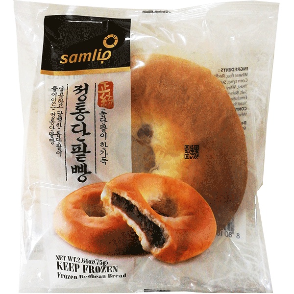 Bánh Donut nhân đậu đỏ Samlip Hàn Quốc 75g