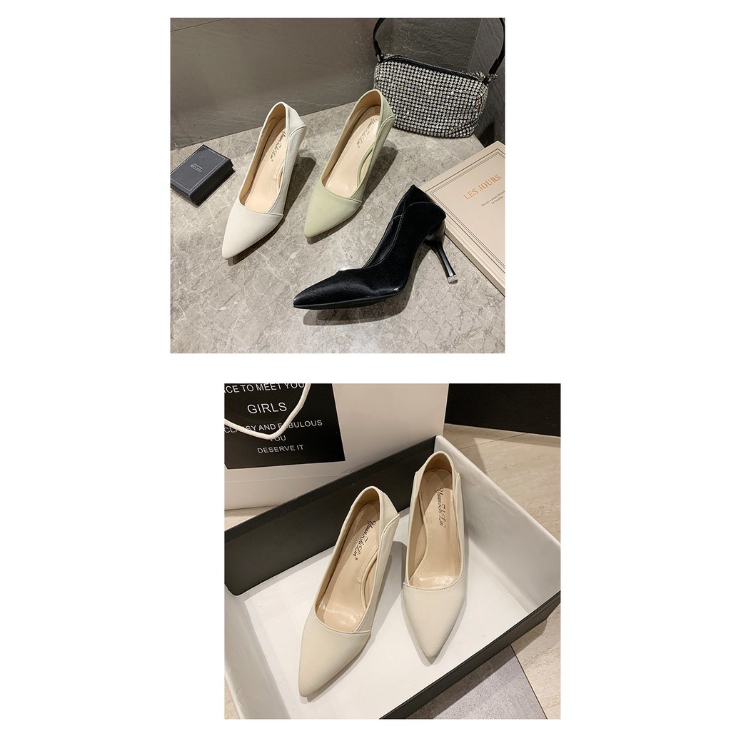 Giày big size nữ cao gót 7cm big size 40 41 42