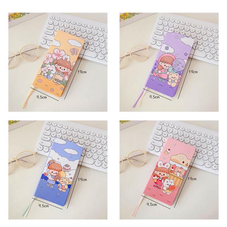 Sổ tay mini KOLANO sổ ghi chép cá nhân hàng ngày kẻ caro 90 trang giấy 80 gsm nhiều màu SN-001422