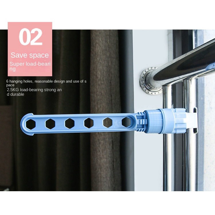 Giá Phơi Khô Quần Áo Gắn Cửa Sổ Tiện Dụng