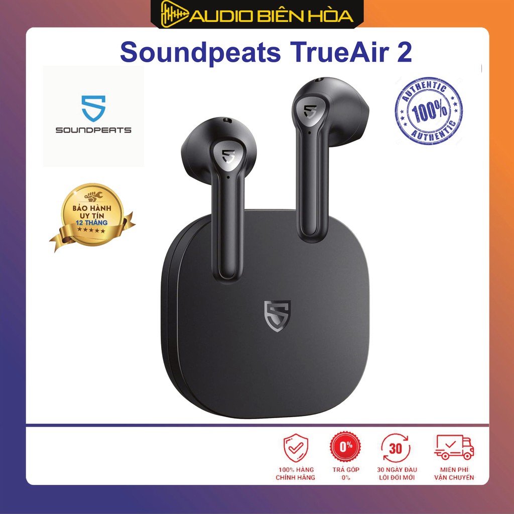 [Mã SKAMPUSHA7 giảm 8% đơn 250k]Tai nghe SoundPeats TrueAir 2 - Chính Hãng - Bảo Hành 12 Tháng Lỗi Đổi Mới.