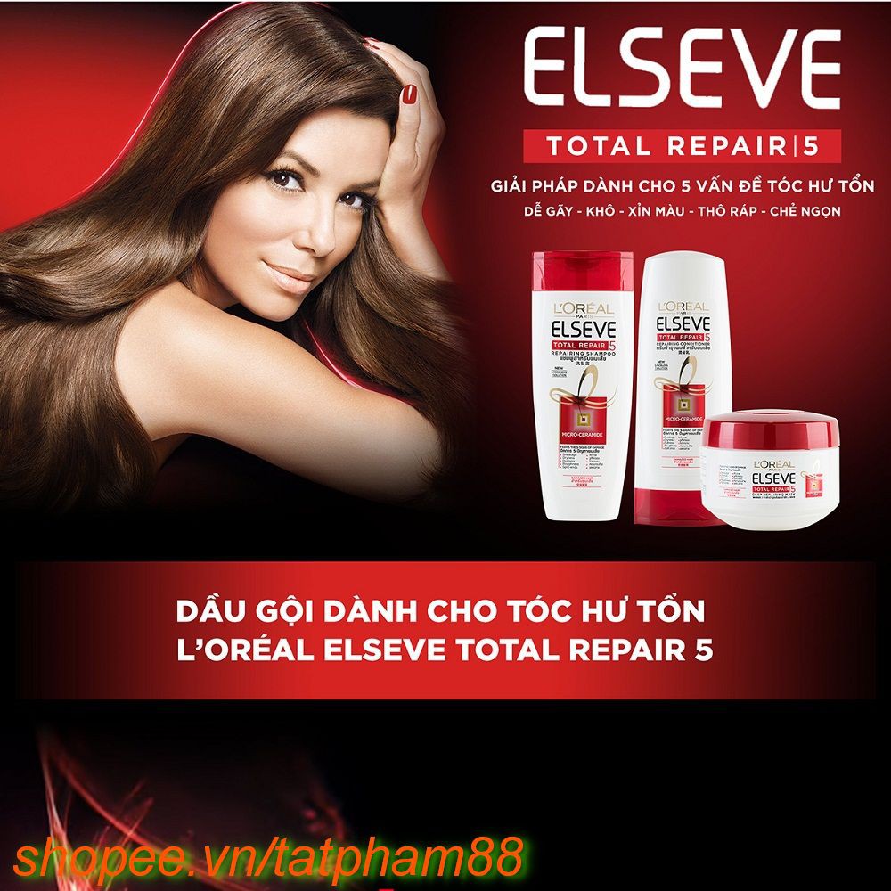 Dầu Gội 330ml Phục Hồi Tóc L'oreal Elseve Total Repair 5 Conditioner, Chính Hãng.