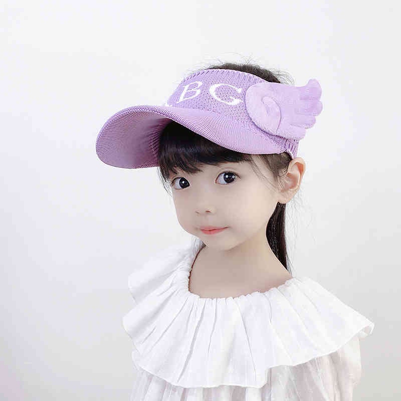 Mũ Chống Nắng Trẻ Em Nón Lưỡi Trai Nửa Đầu Cho Bé Gái Siêu Đáng Yêu