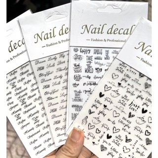Sticker chữ dán móng hot nhiều mẫu 2022