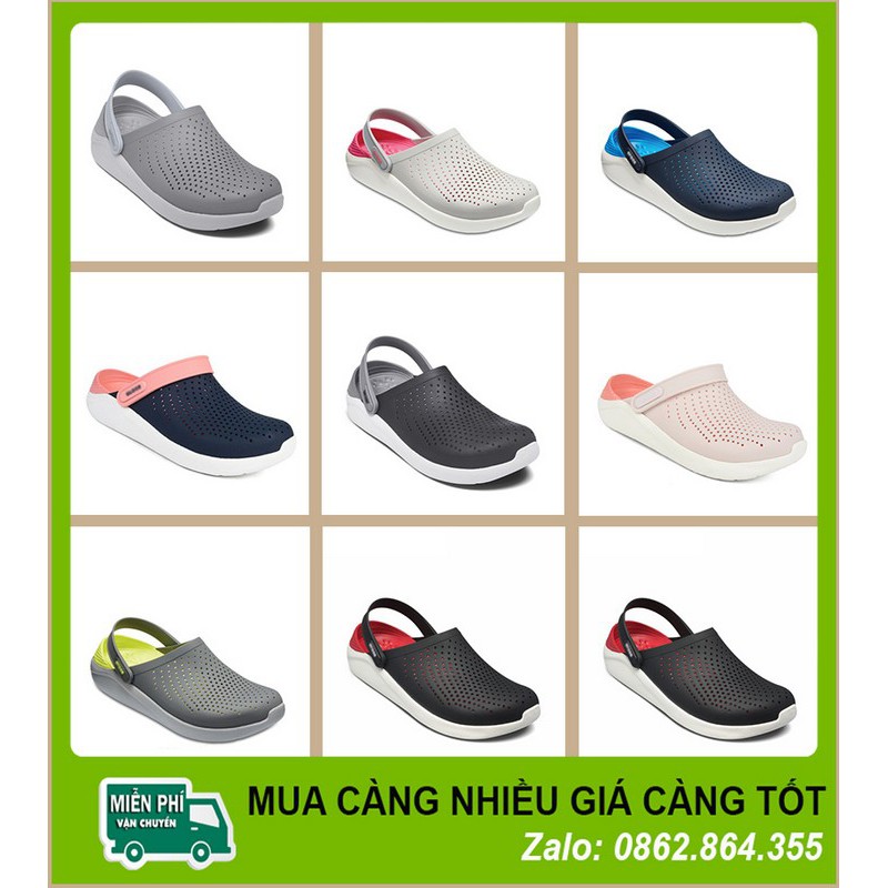 Dép Sục Literide Clog – Dép Bịt Đầu Nam Nữ Siêu Nhẹ Không Thấm Nước