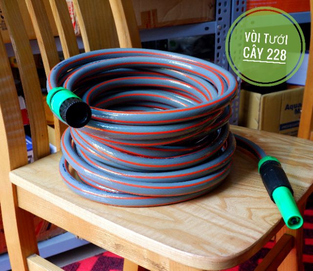 Bộ dây vòi tưới 15 mét tăng áp đa năng siêu bền. Tưới cây, rửa xe ...