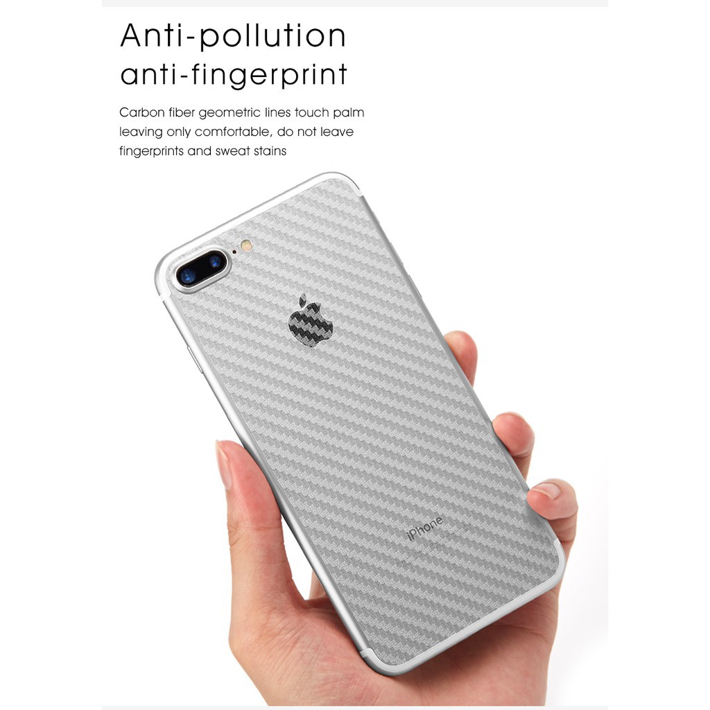 Miếng Dán Carbon Mặt Sau Của Dòng Máy Iphone 7 8 6 6s plus 5 5s x xs xr xsmax